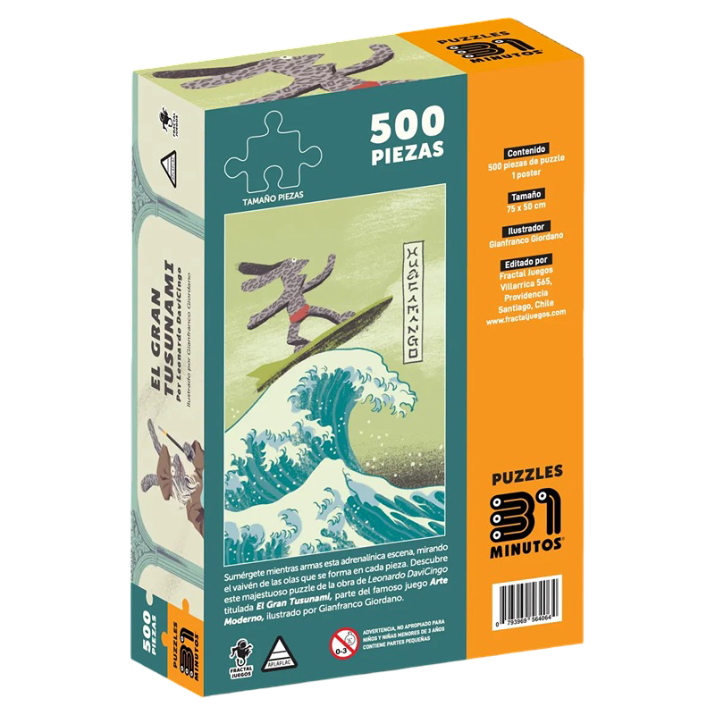 Puzzle 500 pcs - El Gran Tusunami