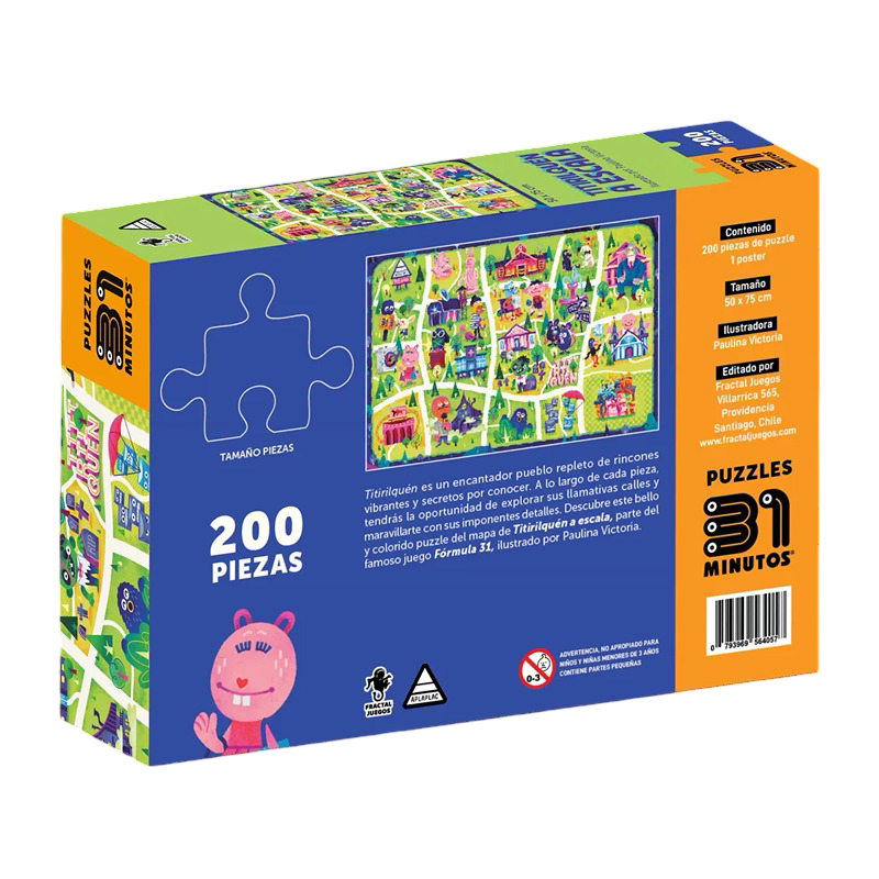 Puzzle 200 pcs - Titirilquén a Escala