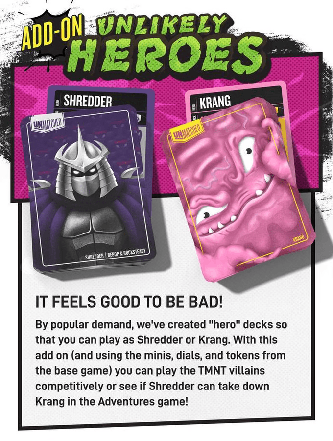 PREVENTA - Unmatched: TMNT Shredder & Krang Hero Decks (Español)