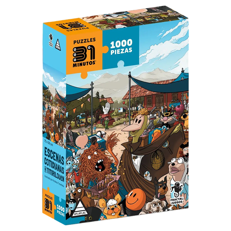 Puzzle 1000 pcs - Escenas Cotidianas de Titirilquén