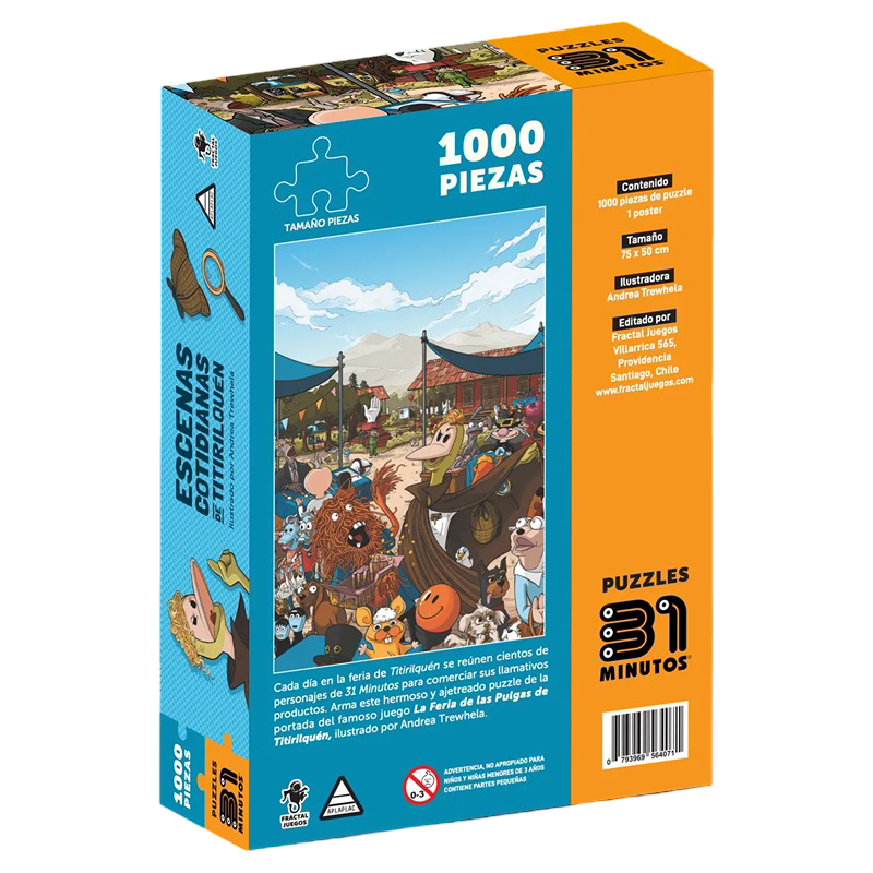 Puzzle 1000 pcs - Escenas Cotidianas de Titirilquén
