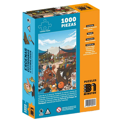 Puzzle 1000 pcs - Escenas Cotidianas de Titirilquén