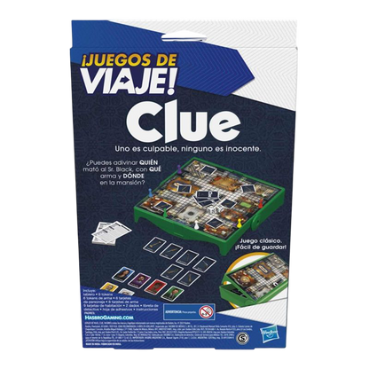 Clue Hasbro Edición de Viaje